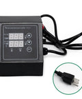 Close-up of 1400W Heat Press Powerhouse With K Type Temperature Controller and LED Time Display with power plug detail