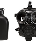 Kickass Full Face Respirator Mask For Tactical Civilians Premium CBRN Gas Mask Together With Chemical Respirator Featuring Top Shelf Air Purifying Filter with hydration bottle.