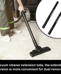 2 Pack Vacuum Extension Wand 1.25 Inch Tubes 14.75 Inch Each For Hard To Reach Areas Fits Most Wet Dry Vacuums in use