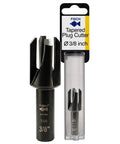 Pro Level Tapered Plug Cutter Drill Bit With A Badass Four Flute Design For Nail The Fit Wood Joinery And Clean Cabinetry Finishing Projects Done Right Furniture Build And Quick Cabinet Repair, 3/8 inch.