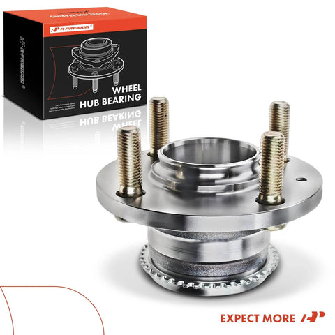 Rear Wheel Bearing And Hub Assembly With ABS Ring For Mitsubishi Lancer 2002 2003 2004 2005 2006 2007 L4 2.0L 4 Lug Heavy Duty Hub Replacement with packaging