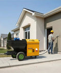 Versatile Cement Mortar Sprayer Machine High Power Plastering Tool For Exterior Structural Repairs Portable Shotcrete Equipment used for wall application.