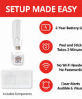 Fully Wireless Garage Door Monitor System With Whole House Alerts And Custom Beeps Lights And Delays No WiFi Needed Two Minute Install
