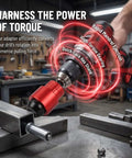Cordless Drill Electric Rivet Gun Adapter Kit For Quick Install Nutsert Tool Set Perfect For Metalworking Auto Repair And DIY Projects To Save Labor And Work Like A Boss, red hex shank