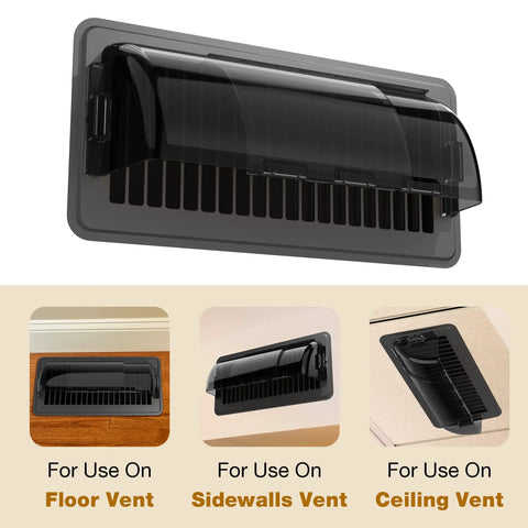Magnetic Air Deflector For Duct Vents 10 To 14 Inch Adjustable Fits Floor Wall And Ceiling Registers 3 Pack Easy Install