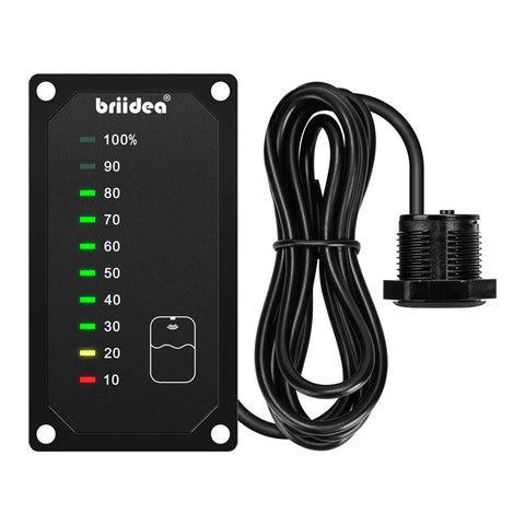 RV Water Tank Level Monitor With LED Indicator, Easy Panel Kit for motorhome and caravan, real-time fresh water level readout.