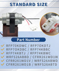 Refrigerator Evaporator Fan Motor Replacement For Kenmore D4612AAA36 Plug And Play with connectors and part numbers
