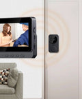 Video Intercom System With 8MP HD Doorbell Camera And 4.3 Inch Monitor, 170 Degree Wide Angle View, Night Vision, Door Phone Kit