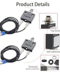 Plug And Play 3 Amp And 5 Amp Resettable Fuse For HVAC Circuits, Thermal Overload Protector featuring top button and quick connect terminals.