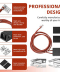 Range Surface Burner Terminal Block Kit With Plug Connector Elements Pack Of 4 No Fuss Replacement For GE Hotpoint Kenmore Stoves Keeps Burners Heating Right And Safe MIFLUS Compatible, braided wire closeup