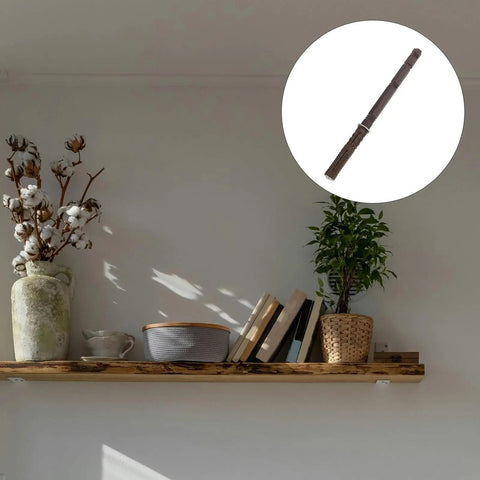 Hidden Floating Shelf Brackets For Wall Mounting Sturdy Iron And Plastic Invisible Supports With Hole Depth 73 To 75 Mm in use.