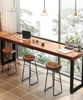 40 Inch Bar Height Table Legs Set Of 2 Built To Last Heavy Duty Metal Rectangular Iron Furniture Legs With Adjustable Feet in modern setting
