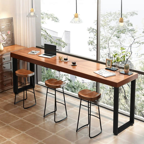 40 Inch Bar Height Table Legs Set Of 2 Built To Last Heavy Duty Metal Rectangular Iron Furniture Legs With Adjustable Feet in modern setting
