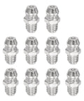 Nickel Plated Iron Straight Grease Fitting M6 x 1mm Thread Hydraulic Grease Fittings Set 100 Pcs Built To Last Rust Resistant