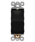 Lighted Decorator Paddle Switch For Easy On Off, 1 Pole, 15A, 277VAC, Matte Finish That Plays Nice With Decorator Wall Plates From Various Brands, Modern Look And Smooth, Quiet Operation, black