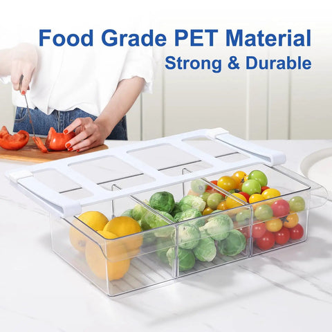Slick Shallow Fridge Drawer Organizer Glides Smoothly Under Any Shelf For Cheese Deli Meat And Snacks Slim Storage Bins That Keep Your Fridge Game Tight With Zero Fuss No Tools Required Easy Fit