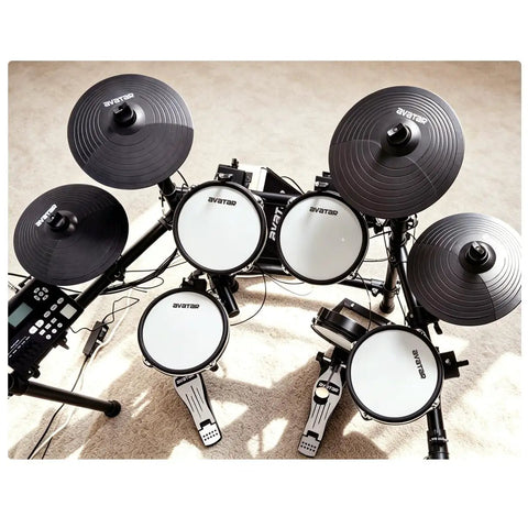 Electronic Cymbal Expansion Kit For Electric Drums With A 10 Inch Silicone Pad And Steel Arm Rack Clamp
