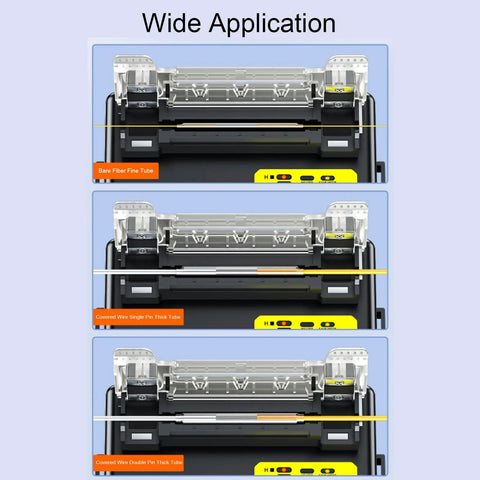 Cryfokt Splicer Heater W External Heat Shrink Tube Heating Furnace Rechargeable Li Ion Battery 5100Mah showing wide application for fiber tubes.