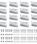 16 Piece Solar Panel Mounting Bracket Kit With Z Brackets Lightweight Aluminum Corrosion Free Construction Perfect For RVs Trailers
