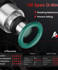 Close-up of OE spec O-ring in Fuel Injectors Set Of 6 For 3.7L V6 Dodge Jeep Ram Mitsubishi Raider Compatible With Dakota Liberty Grand Cherokee