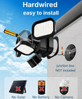 Motion Sensor Flood Lights for Outdoor, 270° Hardwired Security Light,2Pack shown being installed, hardwired design with adjustable heads.