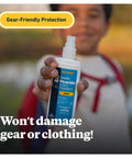 Child holding Picaridin Insect Repellent Spray 20 Percent, Non Greasy Odorless Quick Dry Formula, 3 Ounce Pump Bottle