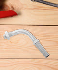 Upgrade Your Ride With This Badass Adjustable Aluminum Clutch Cable Adjuster Screw 90 Degree Setup on wooden surface.