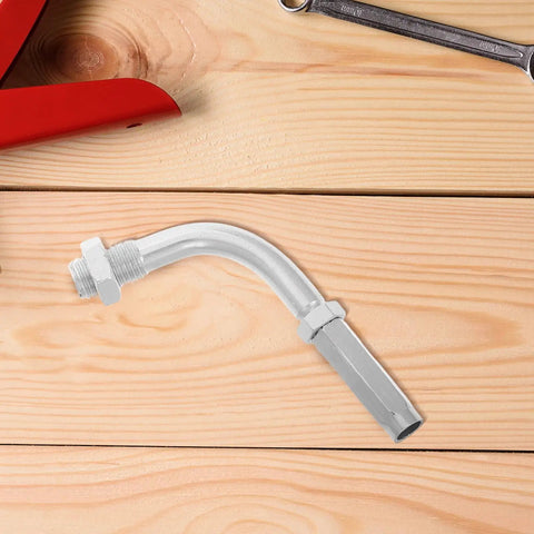 Upgrade Your Ride With This Badass Adjustable Aluminum Clutch Cable Adjuster Screw 90 Degree Setup on wooden surface.