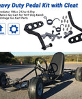 Heavy Duty Pedal Kit With Cleat For Universal Go Kart Built To Last Fit Predator 196cc 212cc 6 5hp Manco Yerf Dog Kandi