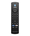 Alexa voice remote for Bang For Your Buck 32 Inch Led Smart Fire Tv, featuring video controls and streaming service buttons.