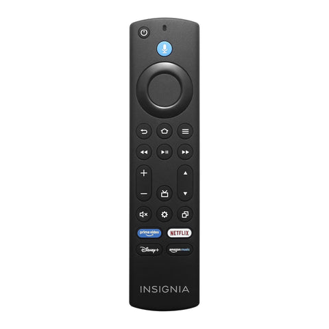 Alexa voice remote for Bang For Your Buck 32 Inch Led Smart Fire Tv, featuring video controls and streaming service buttons.