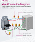 2-In-One Dimmer Light Switch With Built-In 24V 60W Dimmable LED Driver, wiring diagram for junction box install