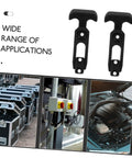 Two Pack Flexible T Handle Draw Latches With Rubber Seal Beefy Heavy Duty Toolbox Locks Abrasion Resistant Rubber Latch Hardware
