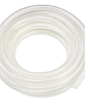 Coiled Three Eighth Inch ID 25 Foot High Pressure Braided Clear PVC Vinyl Tubing Flexible Hose Built Tough Reinforced BPA Free Non Toxic for Water Transfer, Pumping, and DIY Projects