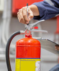 Top Grade 2000 Pack Fire Extinguisher Tamper Seals Plastic Safety Lock Pins Red Security Zip Ties For Office Industrial Equipment Management Heat Resistant Universal Fit being inspected.