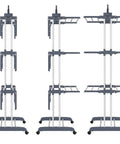 Top Shelf Oversized Four Tier Clothes Drying Rack With A Built Tough Foldable Frame Plus Side Wings For Hanging Laundry Towels Shoes And Quilts Roomy Air Drying Setup, showing four tiers and sturdy frame.