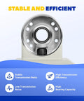 Close-up of gear mechanism in X Axis Power Feed For Milling Machines with Beefy 450 Inch-Lbs Torque, 0-200 RPM, 110V