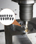 ER16 Spring Collet Set 1/32 To 3/8 Inch Carbon Steel For CNC Workholding Engraving And Milling Lathe Tools 12 Pack With Rock Solid Grip And Quick Clamp used in CNC milling machine