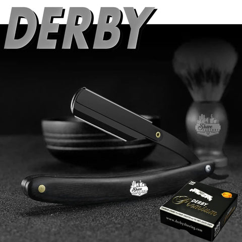 Premium Single Edge Razor Blades with ultra sharp chromium ceramic platinum tungsten, black razor, and blades packaging