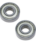Two Pack 12mm Bore 32mm Outer Diameter 10mm Width Double Shielded Deep Groove Ball Bearings 6201ZZ High Speed Radial Ball Bearings