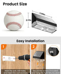 Kick It Up A Notch With This 8 Pack Of Solar Fence Lights Delivering A Cozy Warm White Glow Automatic Dusk To Dawn Switchout instructions for easy installation next to baseball for size reference.