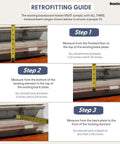 Retrofitting guide for Slip On 5 Foot Galvanized Steel Baseboard Heater Cover White Rust Resistant For Hydronic Hot Water Systems.