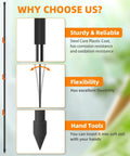 Portable 25 Piece 46 Inch Electric Fence Posts Kit With 75 Insulators showing post flexibility and durability details