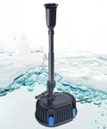 All In One Pond Filter With Pump And Fountain Kit For Outdoor Ponds, Submersible Pond Pump With Three Water Patterns, Koi Pond Filter