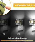 Chill Vibes Led Night Light Plug In Wall With Adjustable Color Temp And Triple Brightness showcasing adjustable brightness features.
