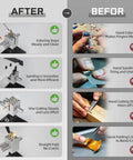 Mini Tabletop Vise That Converts to Handheld, 360 Degree Rotatable Precision Bench Clamp improving craft tasks