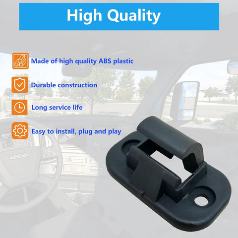 2 Pack Sun Visor Retainer Clips For Freightliner Cascadia 2009 Through 2020 And Freightliner M2 106 2008 Through 2022 Replacement Sunshade Clamp Supports made of ABS plastic