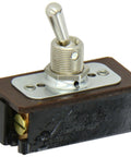 Beefy Maintained Contact DPST Toggle Switch With Brass And Nickel Actuator For Off On Control Heavy Duty 20A At 125 Volt AC