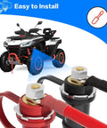 Remote Battery Jump Post Heavy-Duty Three Eighth Inch Stud Waterproof Terminals With Cover And 6AWG 1.2M Cables