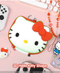 Hello Kitty Nintendo Switch Cartridge Case Zip Storage Wallet 36 Game Capacity with 12 Slots on pink background